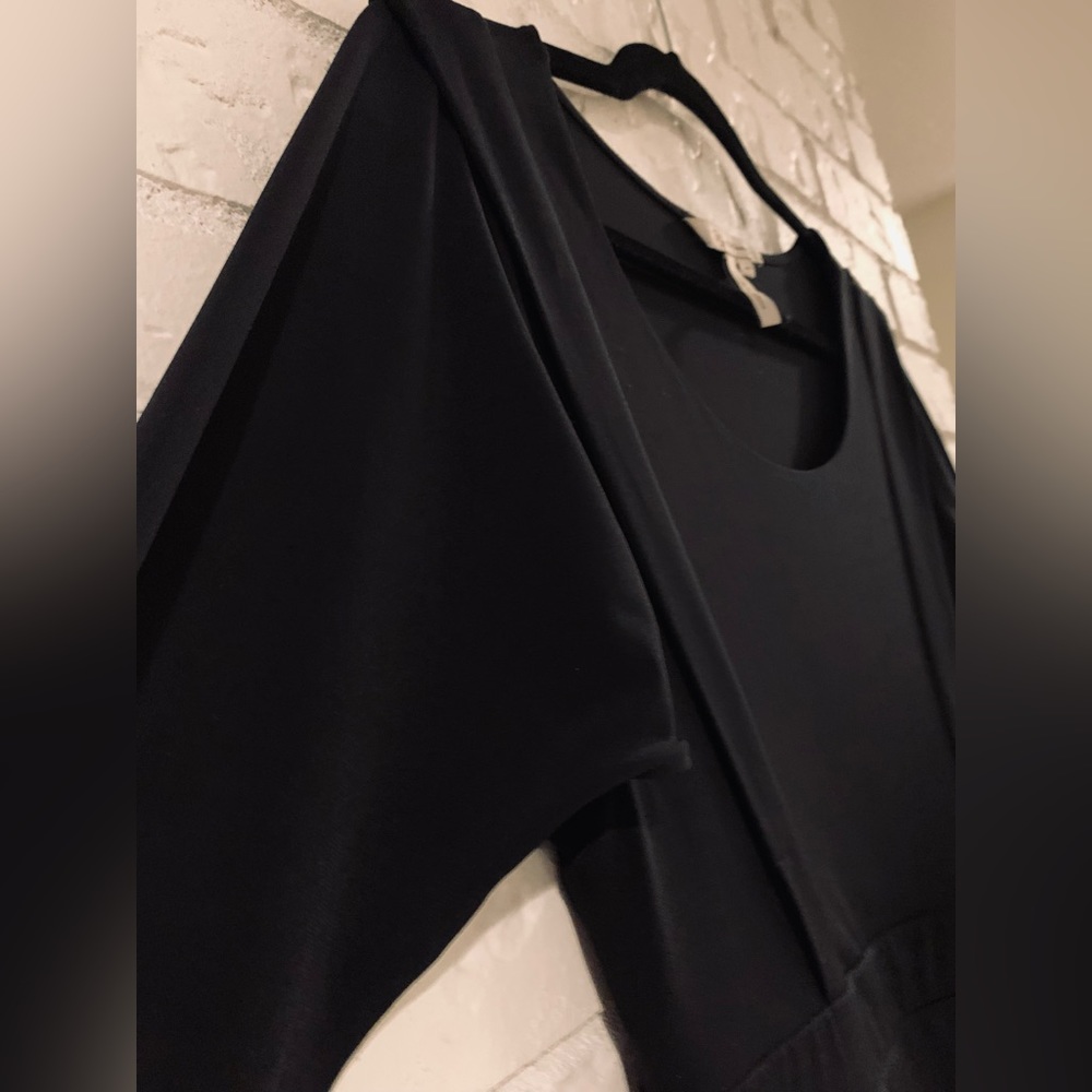 Bcbgeneration Black Side Ruched Asymmetrical Dres… - image 5